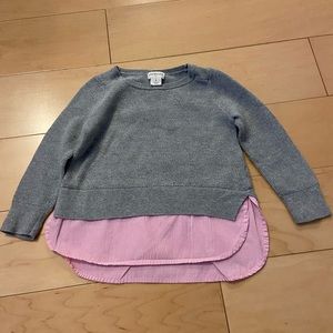 J Crew “layered” sweater